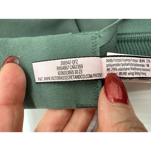 NWT Victoria’s Secret Sport Incredible Max Sports Bra 34DD High Support Green - Picture 10 of 12